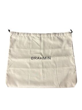 Brahmin Cream Logo Dust Bag with Drawstring
